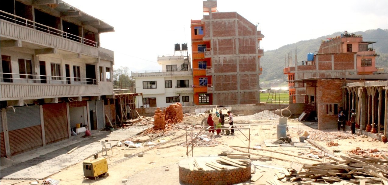 A house under construction